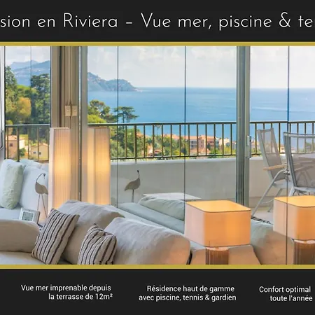 Riviera Escape - Sea View, Pool & Tennis